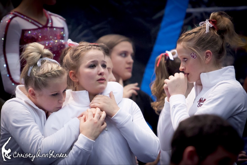 Oklahoma gymnastics wait to find out if they have won