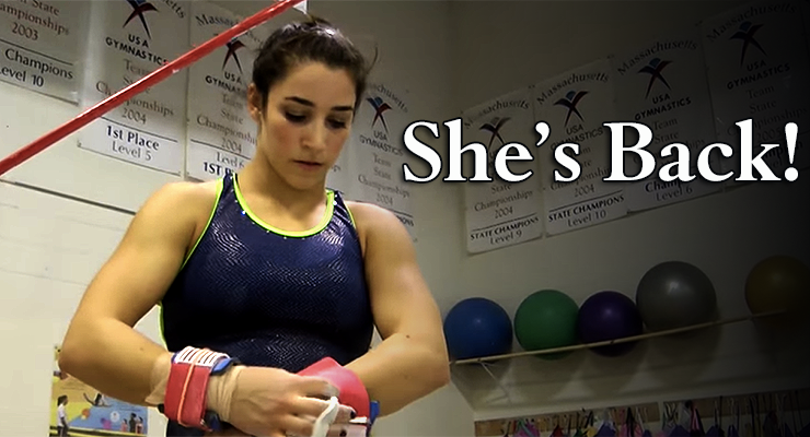 Raisman prepares for bars back on the national team