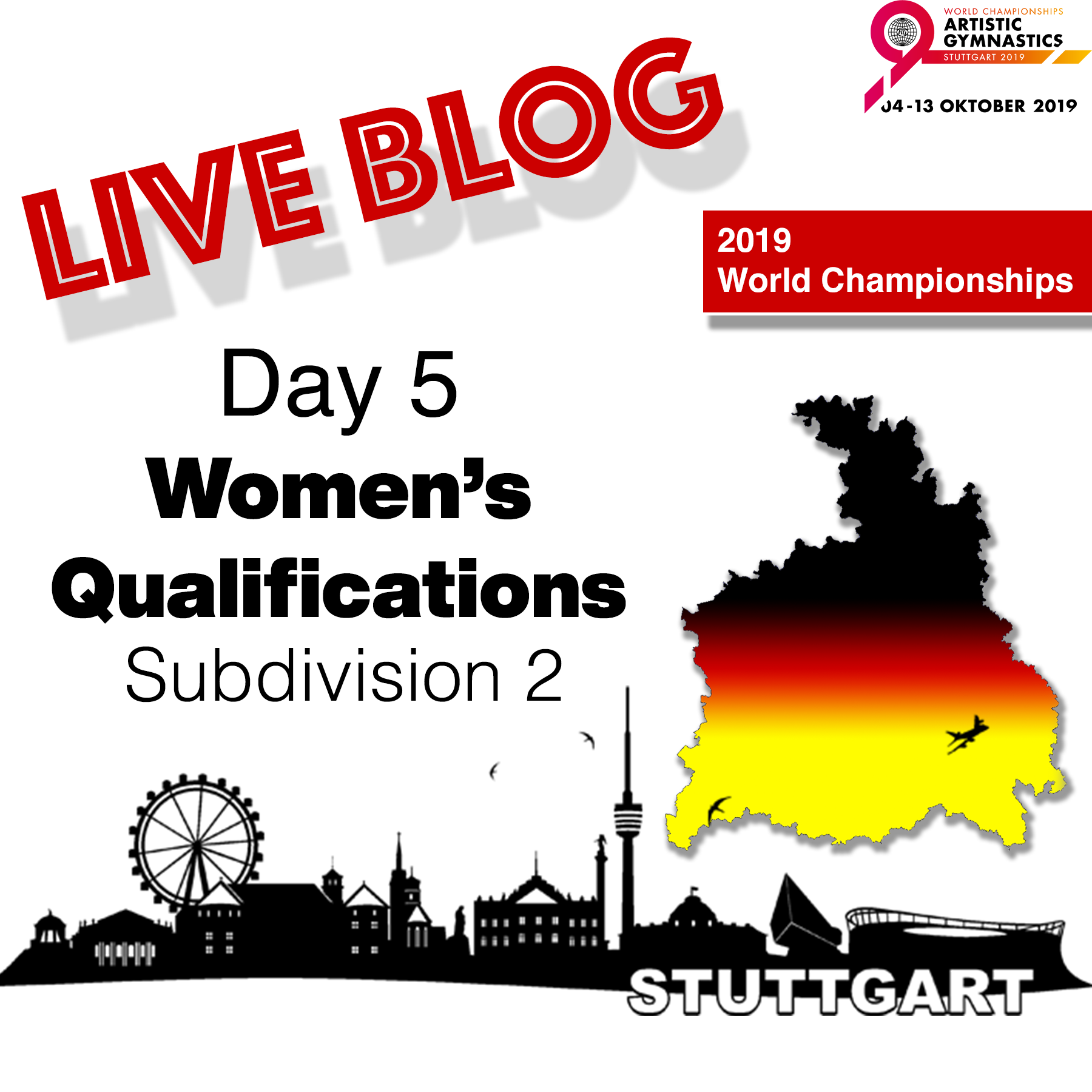 Live Blog: 2019 World Championships – WAG Qualifications – Sub Division 2, Oct. 4th