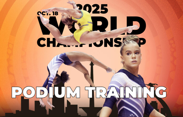 2025 World Championships Women’s Podium Training Day Two: Italy, USA, AIN, China, GB